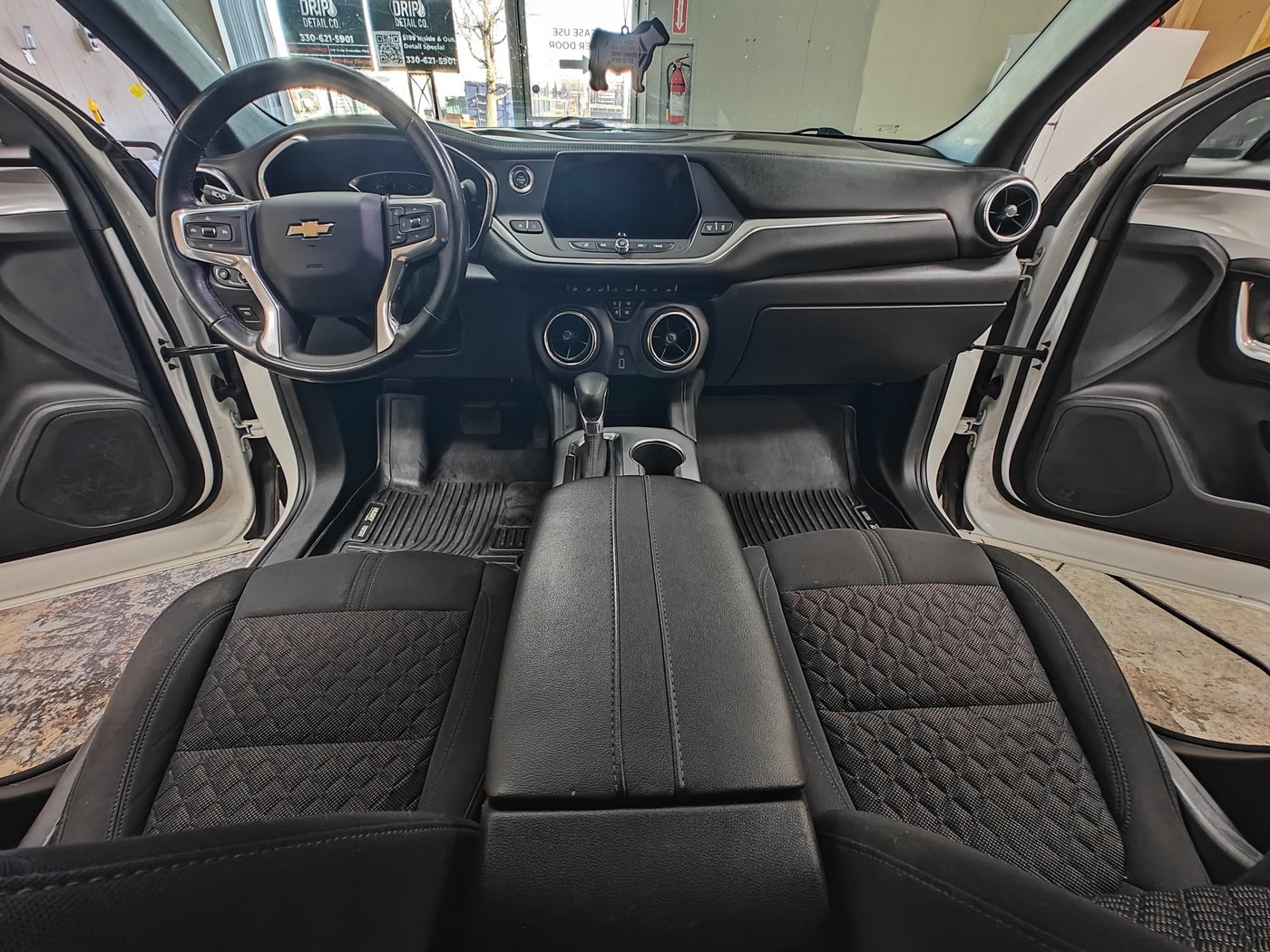 Clean Chevrolet Blazer front interior with detailed dash and seats
